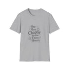 One More Chapter Became Three Hours T-Shirt – Funny Book Lover Graphic Tee | Cute Reader Quote Shirt | Literary Gift from The Bookworm’s Hideaway