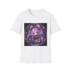 Kawaii Pastel Goth Girl T-Shirt – Cute Gothic Fantasy Tee with Purple Curls & Spooky Aesthetic