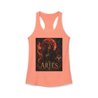 Aries Fiery Moon Goddess Tank Top – Mystical Zodiac Astrology Graphic Tank | Celestial Fantasy Fire Sign Summer Top | Aries Horoscope Gift