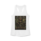 Taurus Celestial Forest Queen Tank Top – Mystical Zodiac Astrology Graphic Tank | Earth Sign Fantasy Goddess Summer Top | Taurus Horoscope Gift
