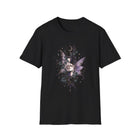 Celestial Fairy Wings T-Shirt – Moon Phase & Purple Butterfly Graphic Tee | Whimsical Fairycore Fantasy Shirt | Fairy Dust & Moonbeams Gift