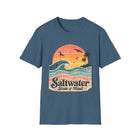 Saltwater State of Mind T-Shirt – Retro Ocean Wave Graphic Tee | Vintage Beach Sunset Shirt | Coastal Summer Gift