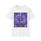 Pisces Celestial Twin Fish Crest T-Shirt – Mystical Zodiac Astrology Graphic Tee | Moon Phases Fantasy Shirt | Pisces Horoscope Gift