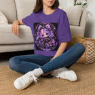 Kawaii Pastel Goth Girl T-Shirt – Cute Gothic Fantasy Tee with Purple Curls & Spooky Aesthetic