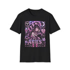 Aries Kawaii Goth Girl T-Shirt – Cute Zodiac Astrology Graphic Tee | Pastel Gothic Celestial Shirt | Aries Horoscope Gift