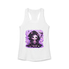 Kawaii Grim Reaper Boba Tank Top – Pastel Goth Cute Reaper Tank with Bubble Tea, Skulls & Spooky Aesthetic
