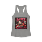Aries My Patience Left the Chat Tank Top – Funny Zodiac Ram Graphic Tank | Sassy Astrology Meme Summer Top | Aries Horoscope Gift