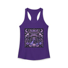Aquarius Zodiac Crest Tank Top – Mystical Astrology Emblem Graphic Tank | Celestial Moon & Stars Summer Top | Aquarius Horoscope Gift