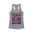 Aries Kawaii Goth Girl Tank Top – Cute Zodiac Astrology Graphic Tank | Pastel Gothic Celestial Summer Top | Aries Horoscope Gift