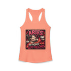 Aries My Patience Left the Chat Tank Top – Funny Zodiac Ram Graphic Tank | Sassy Astrology Meme Summer Top | Aries Horoscope Gift