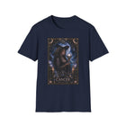 Cancer Crystal Ball Witch T-Shirt – Mystical Zodiac Astrology Graphic Tee | Celestial Moon Magic Fantasy Shirt | Cancer Horoscope Gift