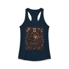 Gemini Mystical Twin Witches Tank Top – Celestial Zodiac Astrology Graphic Tank | Moon Magic Fantasy Summer Top | Gemini Horoscope Gift