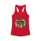Books Cats & Tea Tank Top – Cozy Cat Lover Bookish Graphic Tank | Reader and Tea Lover Summer Top | Gift from The Bookworm’s Hideaway