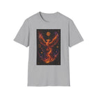 Celestial Phoenix T-Shirt – Fiery Cosmic Bird Graphic Tee | Mystical Rising Phoenix Fantasy Shirt | Moonstruck & Stardusted Gift