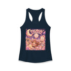 Taurus Kawaii Bull Tank Top – Cute Zodiac Astrology Graphic Tank | Pastel Celestial Fantasy Bull Sleeveless Shirt | Taurus Horoscope Gift
