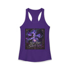Leap First, Survive Later Tank Top – Dragon Fantasy Graphic Tank | Epic Adventure Quote Summer Top | Fangs & Fairy Tales Gift