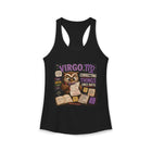 Virgo Correcting Things Since Birth Tank Top – Funny Zodiac Owl Graphic Tank | Cute Astrology Meme Sleeveless Shirt | Virgo Horoscope Gift