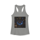 Aquarius Celestial Zodiac Wheel Tank Top – Mystical Astrology Graphic Tank | Cosmic Constellation & Moon Summer Top | Aquarius Horoscope Gift