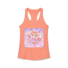 Kawaii Fox Fairy Tank Top – Cute Pastel Magical Fox Graphic Tank | Fantasy Star Wand Summer Top | Cutiecore Gift for Fox Lovers