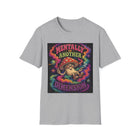 Mentally in Another Dimension T-Shirt – Cannabis and Magic Mushroom Graphic Tee | Trippy Psychedelic Stoner Shirt | Enchanted Haze Gift