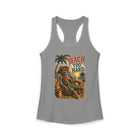 Beach Too Hard Skeleton Tank Top – Funny Beach Vacation Graphic Tank | Tropical Skeleton Summer Shirt | Coastal Vacation Gift