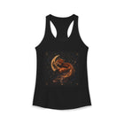 Celestial Fox Moon Tank Top – Mystical Fox & Crescent Moon Graphic Tank | Enchanted Woodland Fantasy Summer Top | Moon Lover Gift