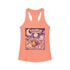 Taurus Kawaii Bull Tank Top – Cute Zodiac Astrology Graphic Tank | Pastel Celestial Fantasy Bull Sleeveless Shirt | Taurus Horoscope Gift