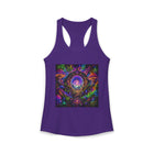 Psychedelic Portal Tank Top – Cannabis and Magic Mushroom Graphic Tank | Trippy Cosmic Forest Summer Top | Enchanted Haze Gift