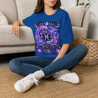 Pisces Celestial Twin Fish Crest T-Shirt – Mystical Zodiac Astrology Graphic Tee | Moon Phases Fantasy Shirt | Pisces Horoscope Gift