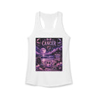 Cancer Kawaii Moonlit Beach Tank Top – Cute Zodiac Astrology Graphic Tank | Pastel Celestial Coastal Summer Top | Cancer Horoscope Gift
