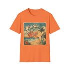 Wish You Were Here T-Shirt – Retro Beach Postcard Graphic Tee | Vintage Coastal Surf Shirt | Tropical Summer Gift