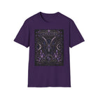 Capricorn Celestial Goat Crest T-Shirt – Mystical Zodiac Astrology Graphic Tee | Moon & Stars Fantasy Emblem Shirt | Capricorn Horoscope Gift