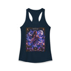 Pisces Mystical Moon Priestess Tank Top – Celestial Zodiac Astrology Graphic Tank | Cosmic Fantasy Water Sign Summer Top | Pisces Horoscope Gift