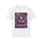 Taurus Pastel Goth Girl T-Shirt – Cute Zodiac Astrology Graphic Tee | Celestial Gothic Anime Shirt | Taurus Horoscope Gift