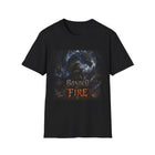 Bonded by Fire T-Shirt – Dragon Fantasy Graphic Tee | Epic Dragon Rider Adventure Shirt | Fangs & Fairy Tales Gift