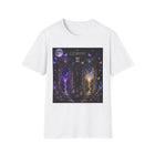 Gemini Celestial Twin Portals T-Shirt – Mystical Zodiac Astrology Graphic Tee | Cosmic Moon & Magic Fantasy Shirt | Gemini Horoscope Gift