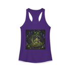 Dragon Hoard Tank Top – Cannabis and Magic Mushroom Graphic Tank | Psychedelic Crystal Dragon Summer Top | Enchanted Haze Gift