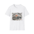 Salty Bones T-Shirt – Pirate Shipwreck Skeleton Beach Graphic Tee | Vintage Coastal Skull Shirt | Nautical Summer Gift