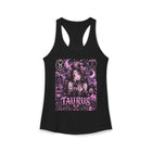 Taurus Pastel Goth Girl Tank Top – Cute Zodiac Astrology Graphic Tank | Celestial Gothic Anime Summer Top | Taurus Horoscope Gift