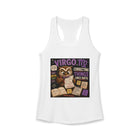 Virgo Correcting Things Since Birth Tank Top – Funny Zodiac Owl Graphic Tank | Cute Astrology Meme Sleeveless Shirt | Virgo Horoscope Gift