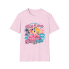 Tan Lines & Beach Mode T-Shirt – Funny Flamingo Pool Float Graphic Tee | Tropical Summer Beach Shirt | Vacation Gift