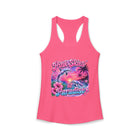 Pink Skies & Paradise Tank Top – Dolphin Sunset Beach Graphic Tank | Tropical Ocean Summer Top | Coastal Vacation Gift