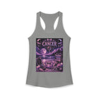 Cancer Kawaii Moonlit Beach Tank Top – Cute Zodiac Astrology Graphic Tank | Pastel Celestial Coastal Summer Top | Cancer Horoscope Gift