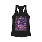 Cancer Kawaii Moonlit Beach Tank Top – Cute Zodiac Astrology Graphic Tank | Pastel Celestial Coastal Summer Top | Cancer Horoscope Gift