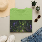 Dragon Hoard T-Shirt – Cannabis and Magic Mushroom Graphic Tee | Psychedelic Crystal Dragon Shirt | Enchanted Haze Gift