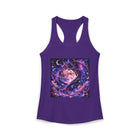 Celestial Dragon Moon Tank Top – Purple Fantasy Dragon & Full Moon Graphic Tank | Whimsical Fairycore Summer Top | Fairy Dust & Moonbeams Gift