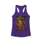 Melting Pocket Watch Tank Top – Cannabis and Magic Mushroom Graphic Tank | Trippy Surreal Time Warp Summer Top | Enchanted Haze Gift