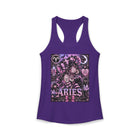Aries Kawaii Goth Girl Tank Top – Cute Zodiac Astrology Graphic Tank | Pastel Gothic Celestial Summer Top | Aries Horoscope Gift