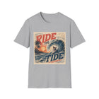 Ride the Tide T-Shirt – Vintage Surf Wave Graphic Tee | Retro Surfer Beach Shirt | Coastal Summer Gift