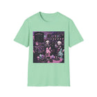 Kawaii Goth Bunny Bakery T-Shirt – Pastel Goth Dessert Shop Tee with Cupcakes, Skulls & Spooky Cute Vibes